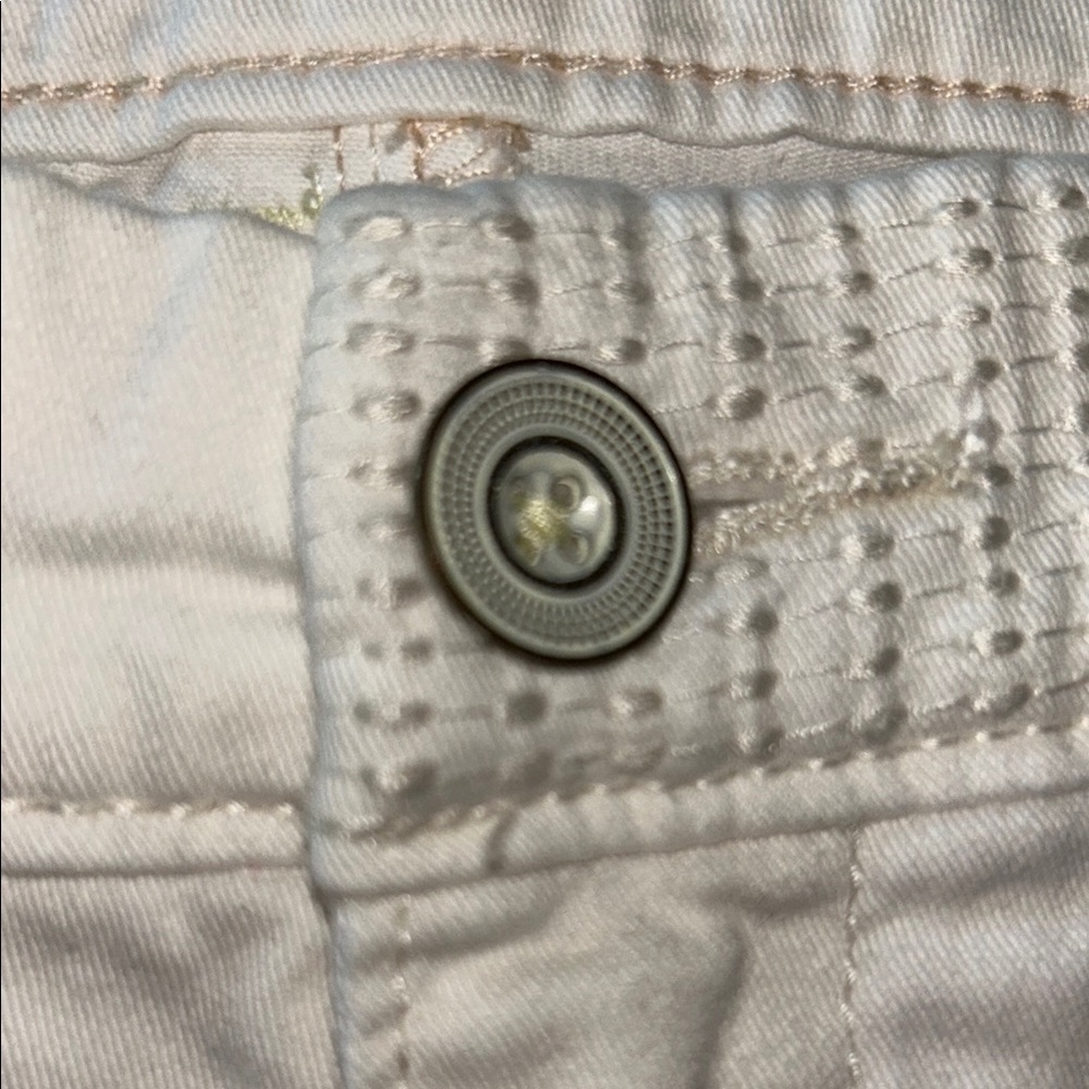anthropologie Pilcro and the Letterpress White Bermuda Shorts Classic Style - Picture 6 of 11